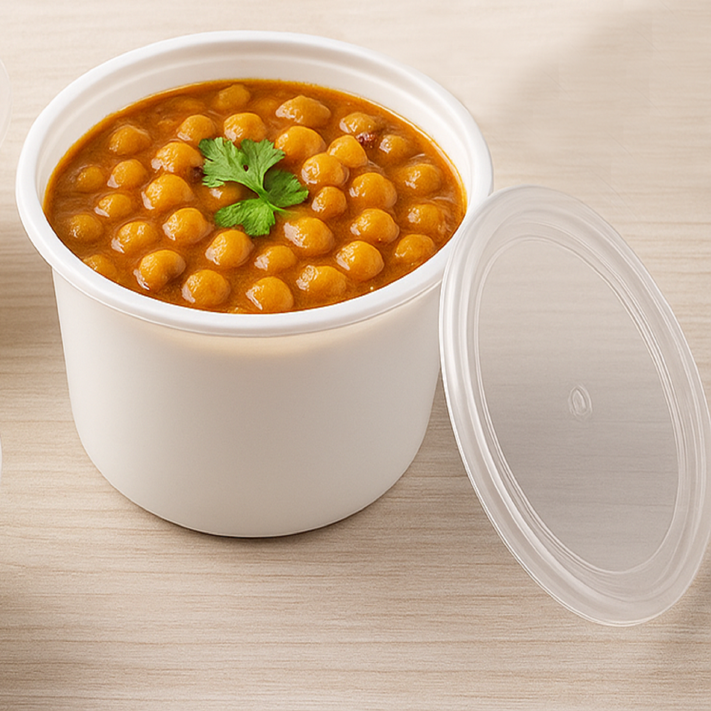 Well Pack Reusable Plastic White Container (500ml) - Food Storage Microwave safe, Freezer safe Containers with transperant Lid for Kitchen, Restaurants, Delivery, Packaging Box