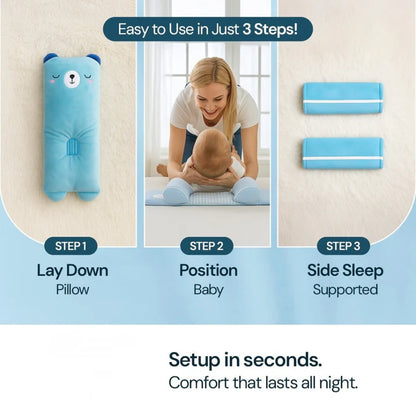 Baby Shaping Head Support Pillow - Assorted Colour