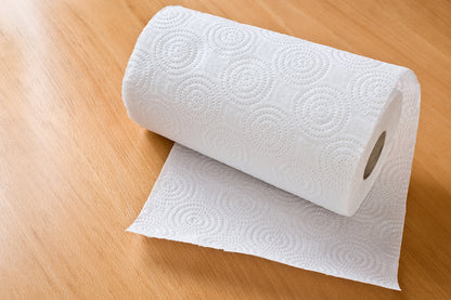 White Lotus 2 Ply Kitchen Paper Roll | Tissue Paper | Towel Paper | Paper Roll - 2 Rolls (100 Pulls Per Roll)